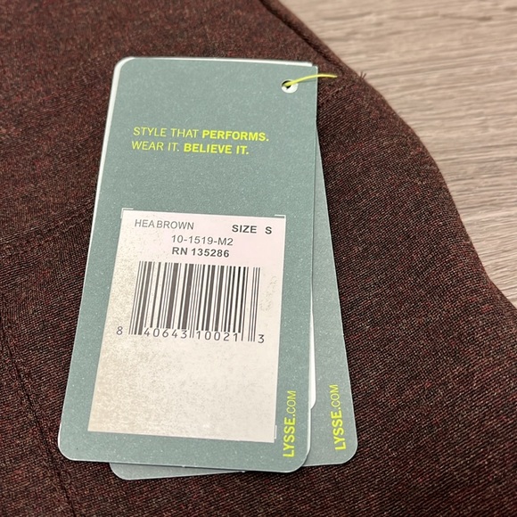 Lysse Women’s signature center seam brown leggings- NWT size small - Picture 10 of 12